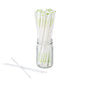 Basic Nature White PLA / PBAT Plastic Straw - Wrapped, Compostable - 8 1/4" - 100 count box