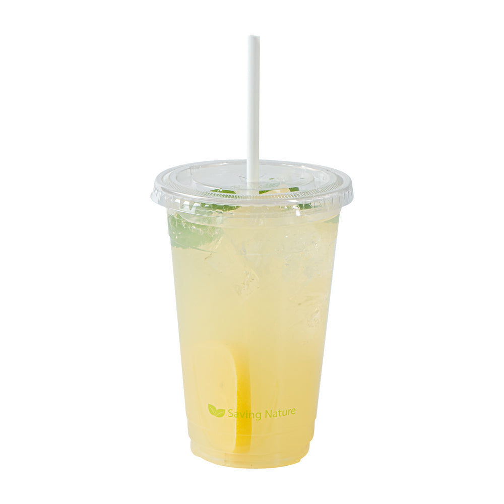 Basic Nature White PLA / PBAT Plastic Straw - Wrapped, Compostable - 8 1/4" - 2000 count box