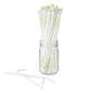 Basic Nature White PLA / PBAT Plastic Straw - Wrapped, Flexible, Compostable - 8 1/4" - 100 count box