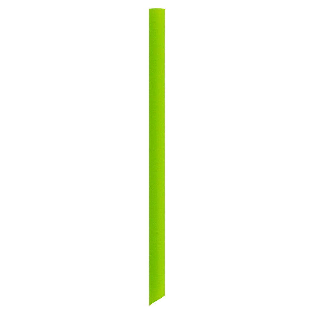 Basic Nature Green PLA / PBAT Plastic Boba Straw - Wrapped, Compostable - 9" - 100 count box