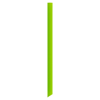 Basic Nature Green PLA / PBAT Plastic Boba Straw - Wrapped, Compostable - 9" - 100 count box