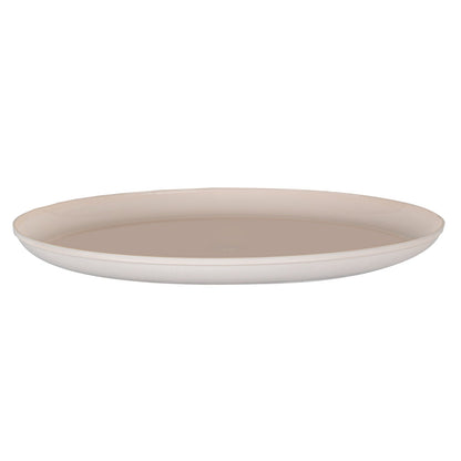 Moderna Round Light Pink Plastic Plate - 6 1/4" x 6 1/4" x 1/2" - 40 count box