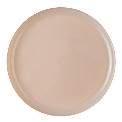 Moderna Round Light Pink Plastic Plate - 6 1/4" x 6 1/4" x 1/2" - 200 count box