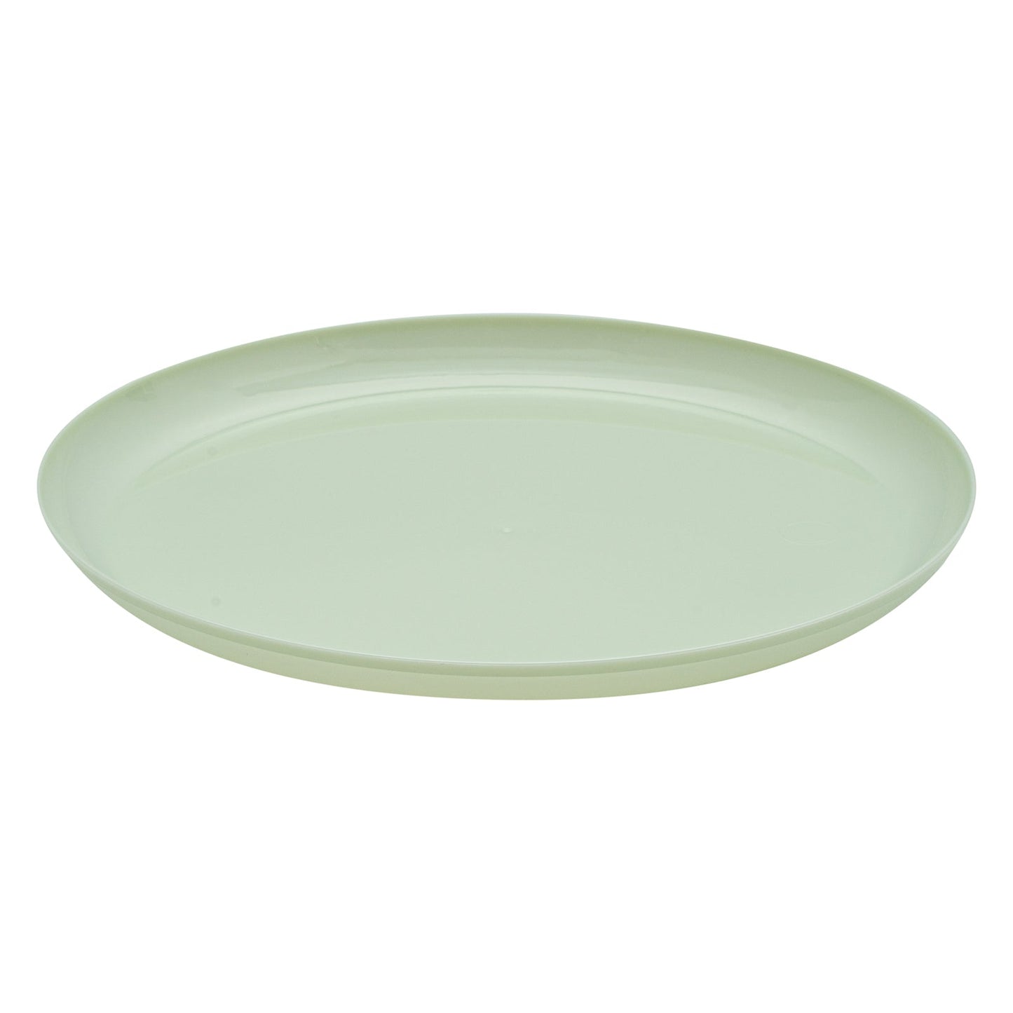 Moderna Round Mint Green Plastic Plate - 6 1/4" x 6 1/4" x 1/2" - 40 count box