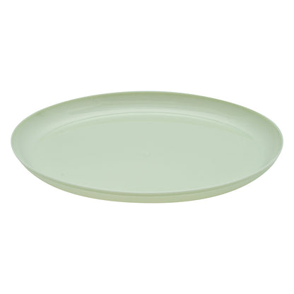 Moderna Round Mint Green Plastic Plate - 6 1/4" x 6 1/4" x 1/2" - 40 count box