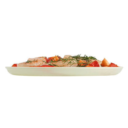Moderna Round Mint Green Plastic Plate - 6 1/4" x 6 1/4" x 1/2" - 40 count box