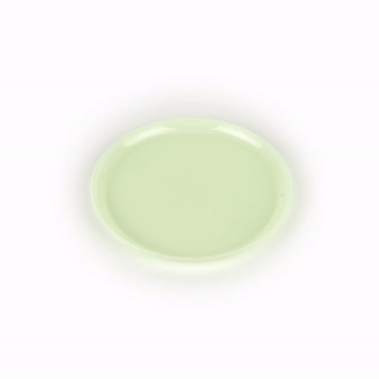 Moderna Round Mint Green Plastic Plate - 6 1/4" x 6 1/4" x 1/2" - 200 count box