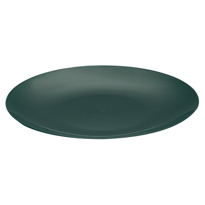 Moderna Round Forest Green Plastic Plate - 7 1/2" x 7 1/2" x 1/2" - 40 count box