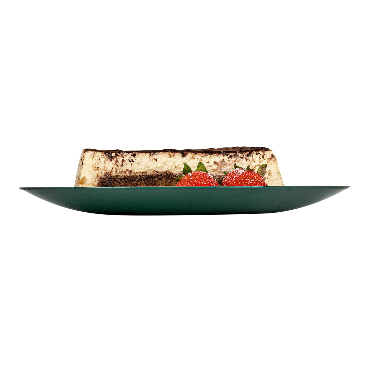 Moderna Round Forest Green Plastic Plate - 7 1/2" x 7 1/2" x 1/2" - 40 count box