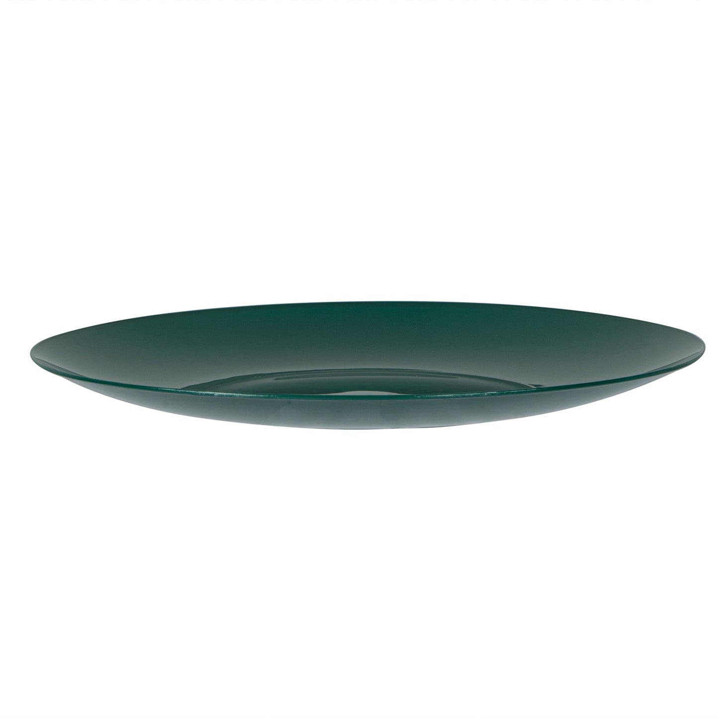 Moderna Round Forest Green Plastic Plate - 7 1/2" x 7 1/2" x 1/2" - 40 count box