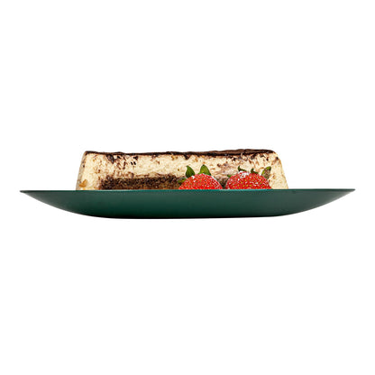 Moderna Round Forest Green Plastic Plate - 7 1/2" x 7 1/2" x 1/2" - 200 count box