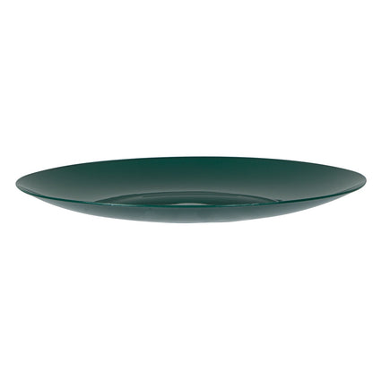 Moderna Round Forest Green Plastic Plate - 7 1/2" x 7 1/2" x 1/2" - 200 count box