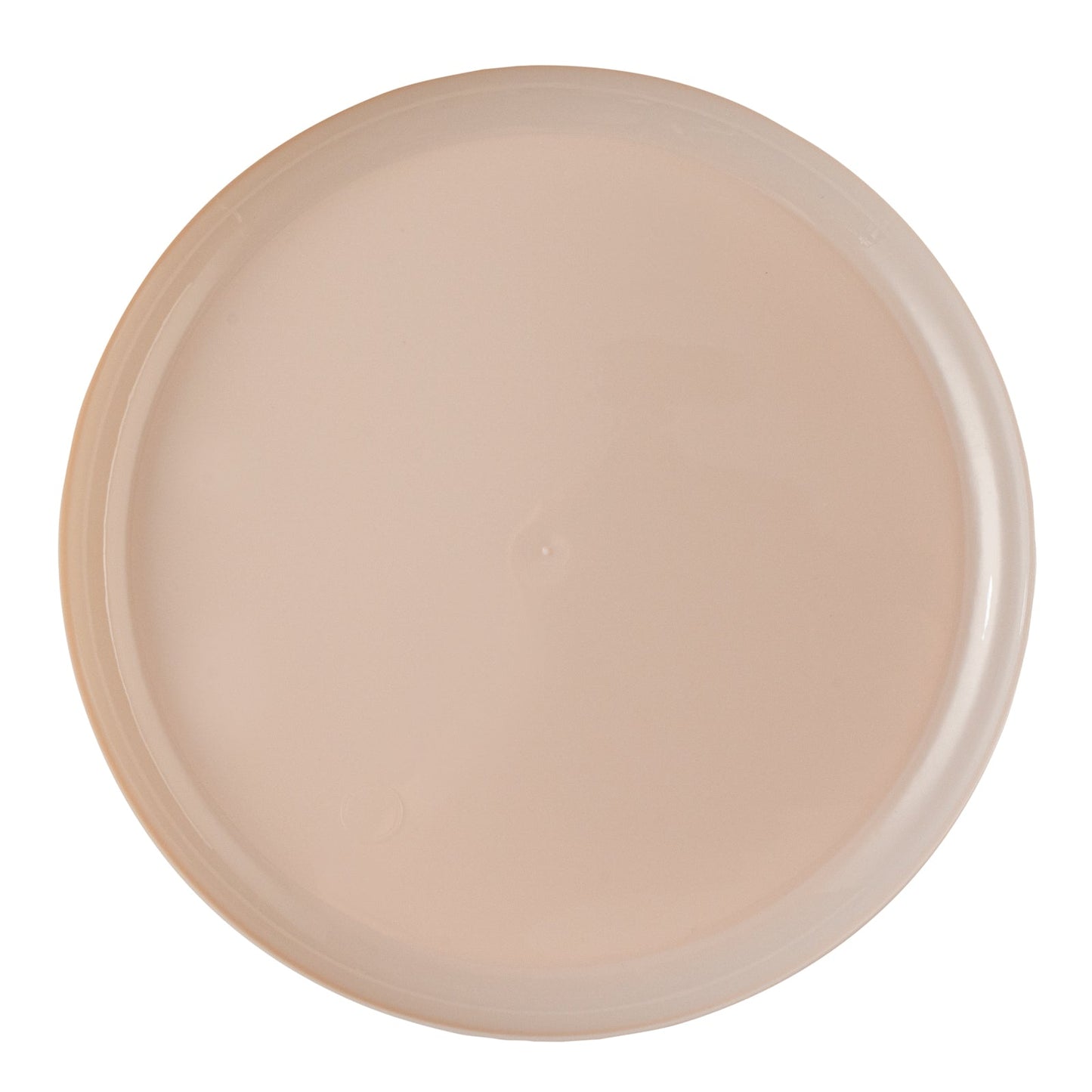 Moderna Round Light Pink Plastic Plate - 8 1/2" x 8 1/2" x 1/2" - 40 count box