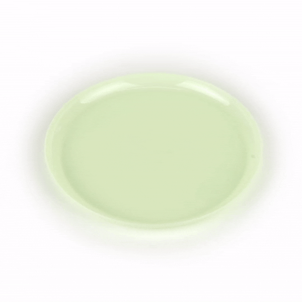 Moderna Round Mint Green Plastic Plate - 8 1/2" x 8 1/2" x 1/2" - 40 count box