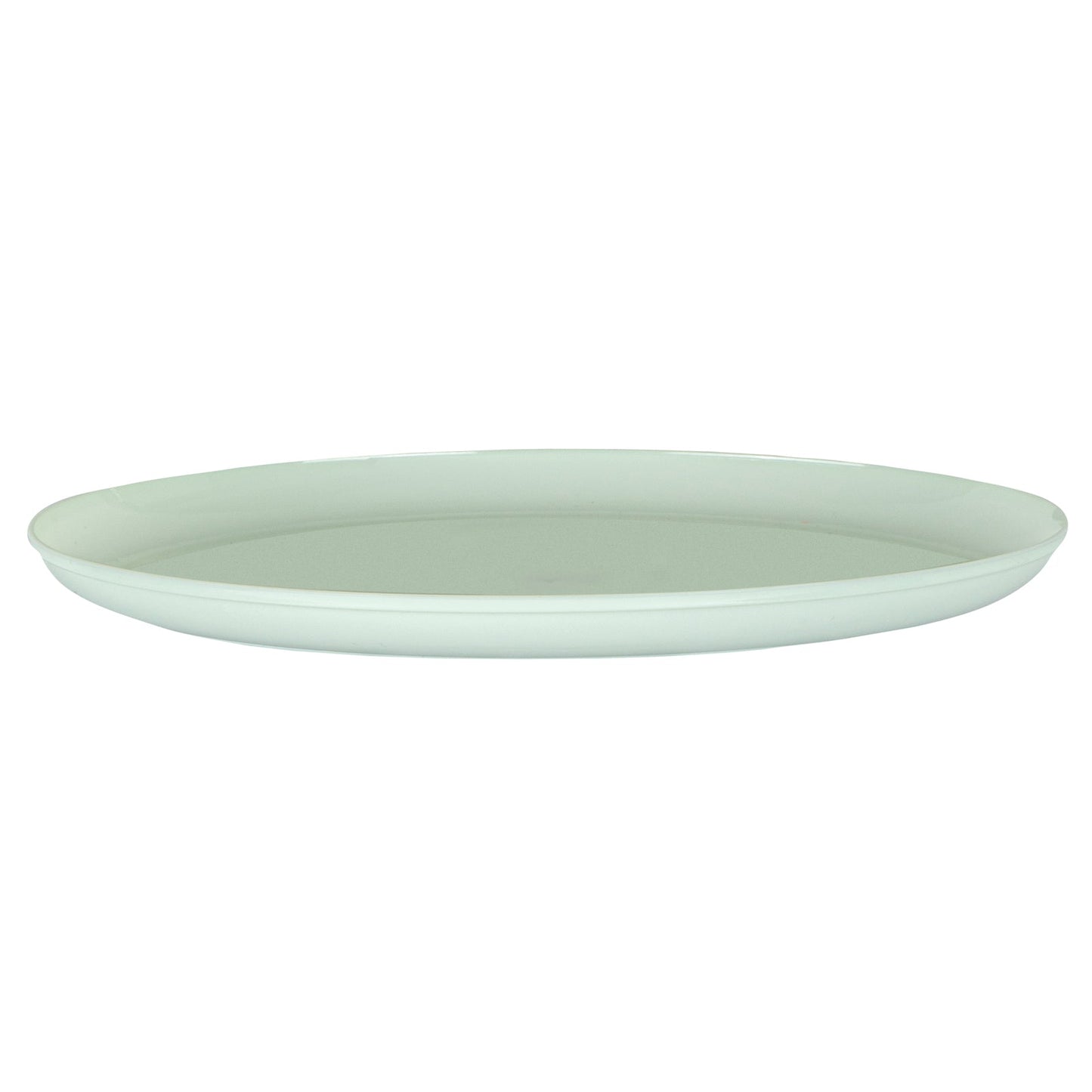 Moderna Round Mint Green Plastic Plate - 8 1/2" x 8 1/2" x 1/2" - 40 count box