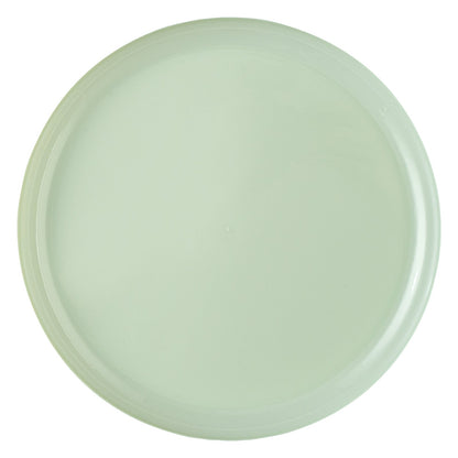 Moderna Round Mint Green Plastic Plate - 8 1/2" x 8 1/2" x 1/2" - 200 count box