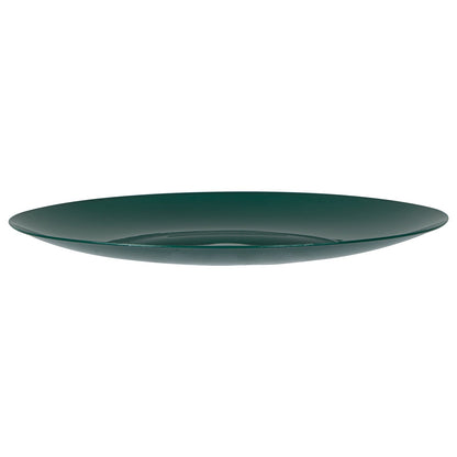 Moderna Round Forest Green Plastic Plate - 9" x 9" x 3/4" - 40 count box