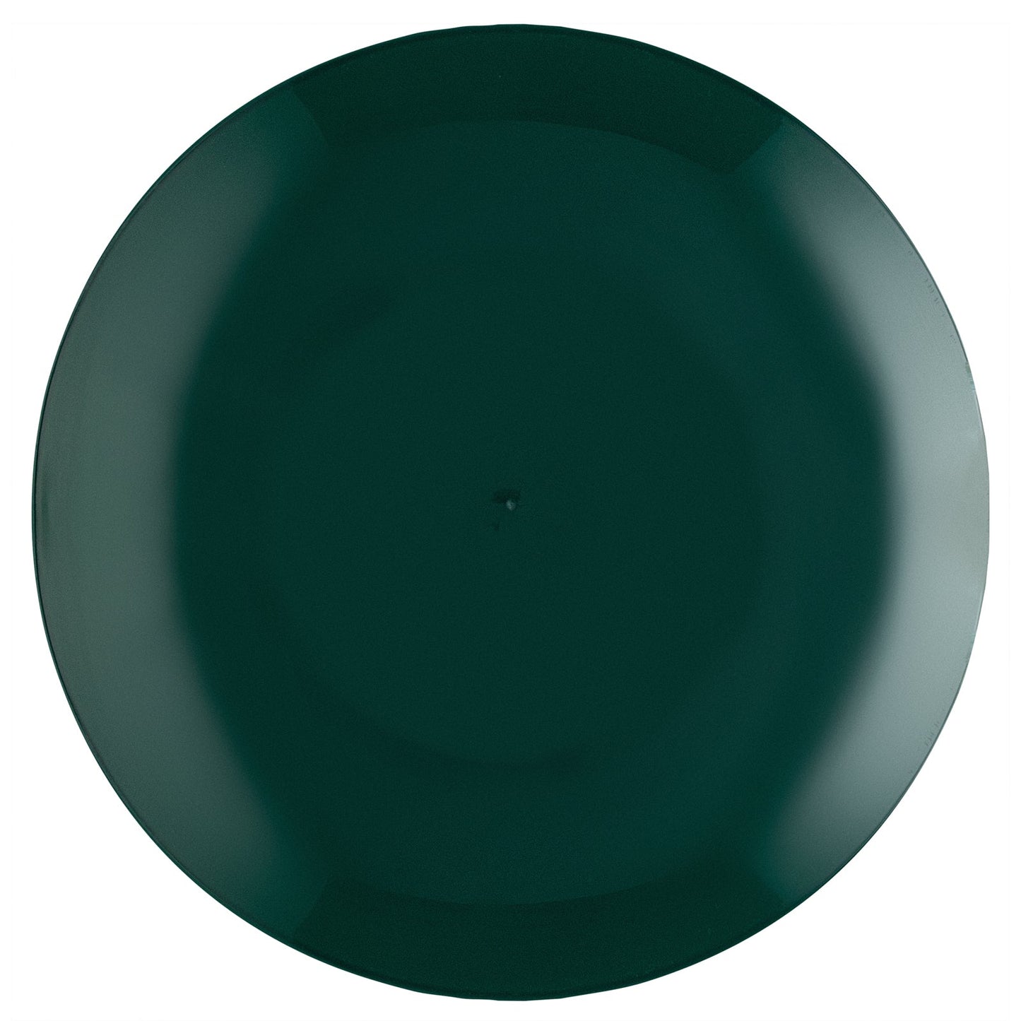 Moderna Round Forest Green Plastic Plate - 9" x 9" x 3/4" - 40 count box