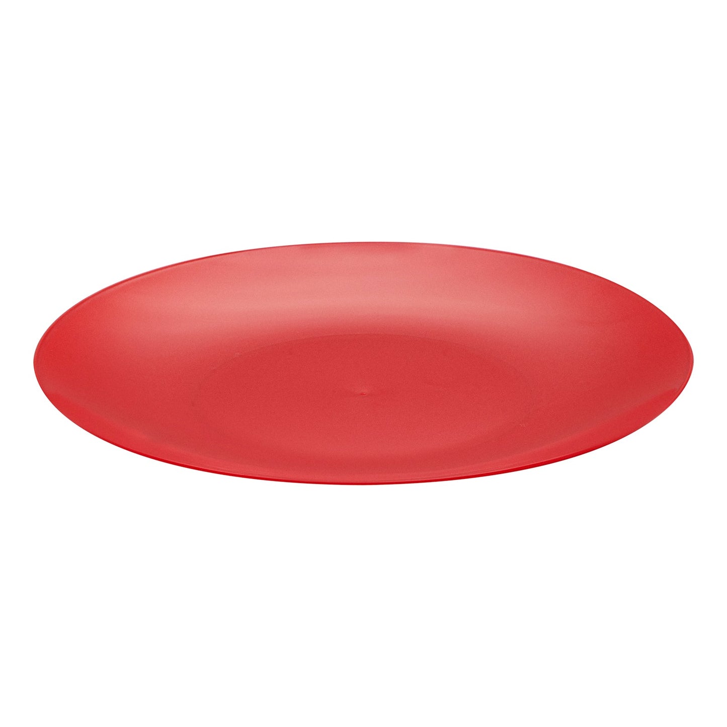 Moderna Round Red Plastic Plate - 9" x 9" x 3/4" - 40 count box