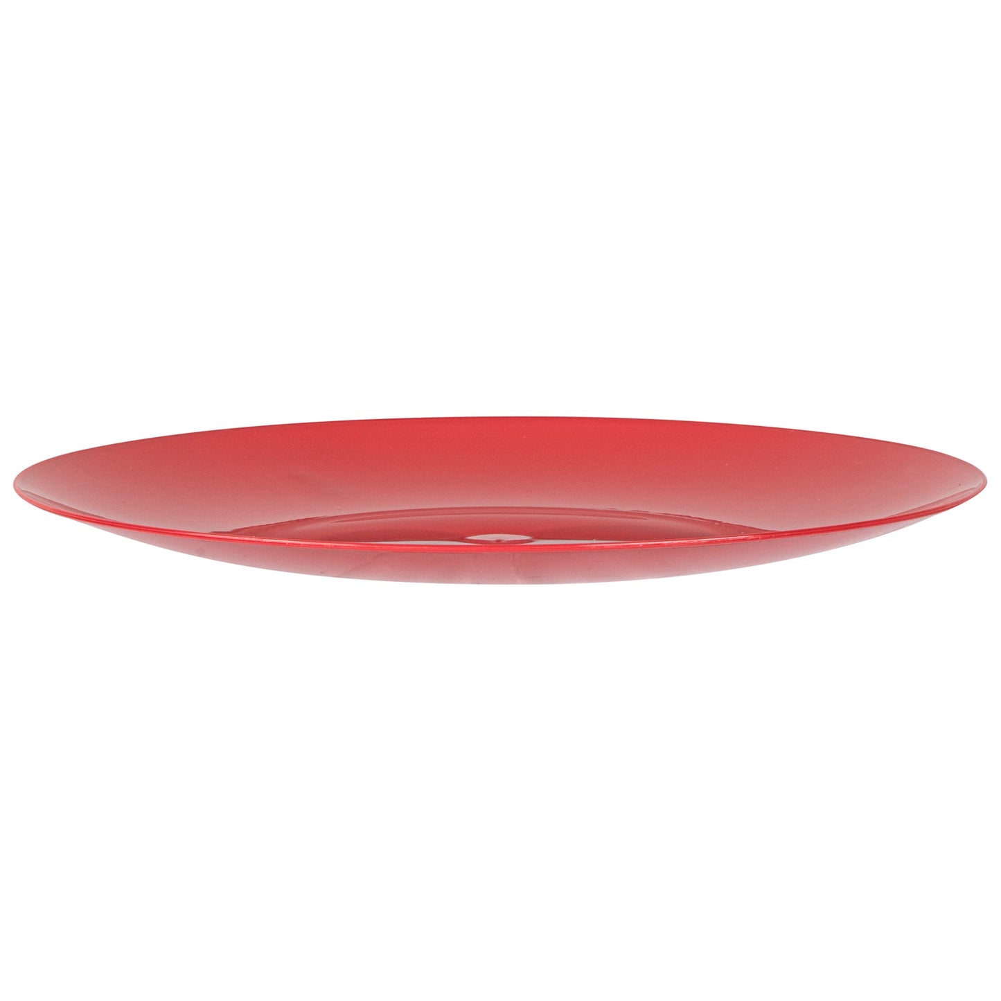 Moderna Round Red Plastic Plate - 9" x 9" x 3/4" - 200 count box