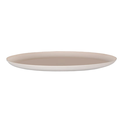 Moderna Round Light Pink Plastic Plate - 10 3/4" x 10 3/4" x 1/2" - 40 count box