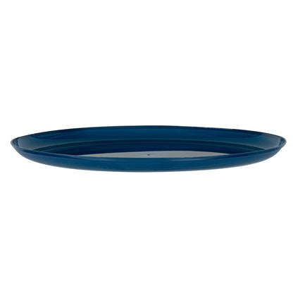 Moderna Round Midnight Blue Plastic Plate - 10 3/4" x 10 3/4" x 1/2" - 40 count box