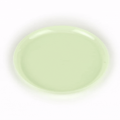 Moderna Round Mint Green Plastic Plate - 10 3/4" x 10 3/4" x 1/2" - 200 count box