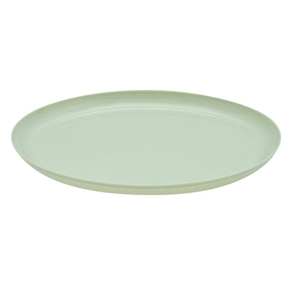 Moderna Round Mint Green Plastic Plate - 10 3/4" x 10 3/4" x 1/2" - 200 count box
