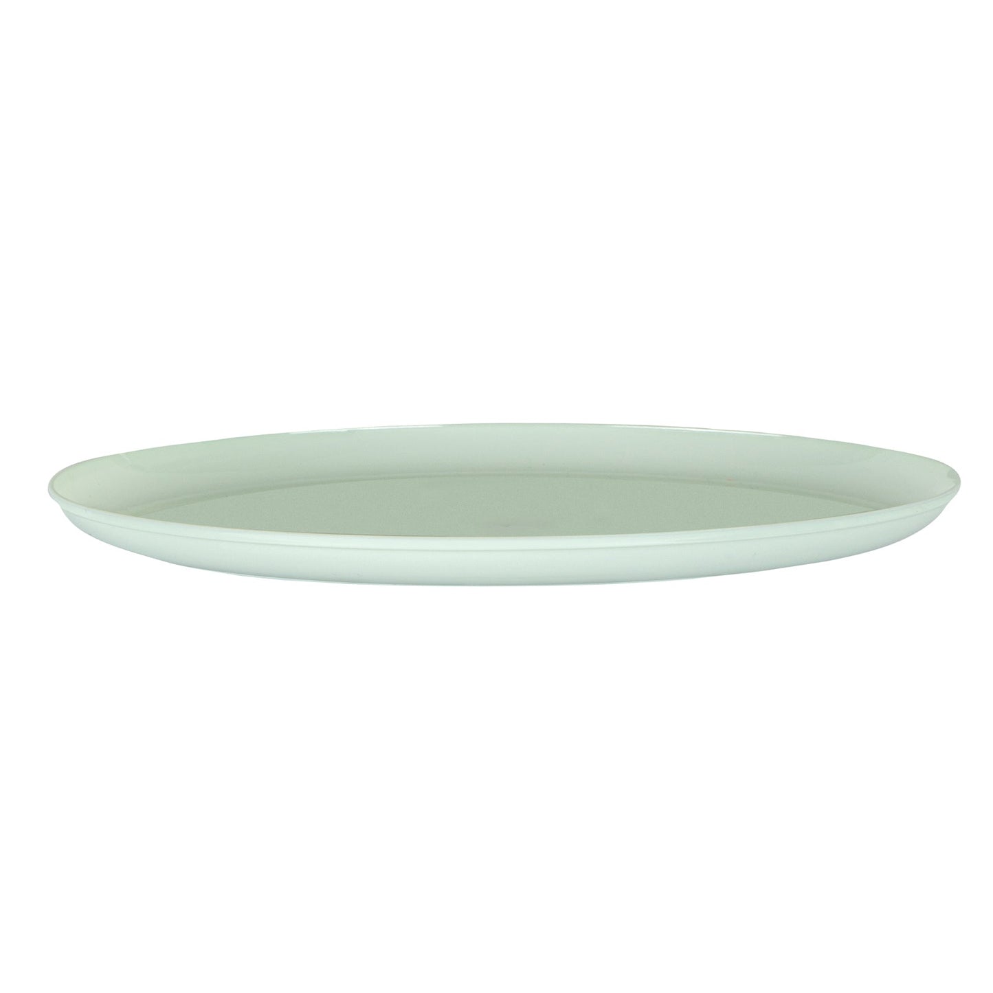 Moderna Round Mint Green Plastic Plate - 10 3/4" x 10 3/4" x 1/2" - 200 count box