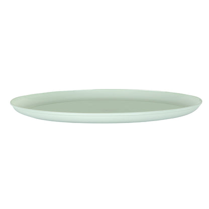 Moderna Round Mint Green Plastic Plate - 10 3/4" x 10 3/4" x 1/2" - 200 count box
