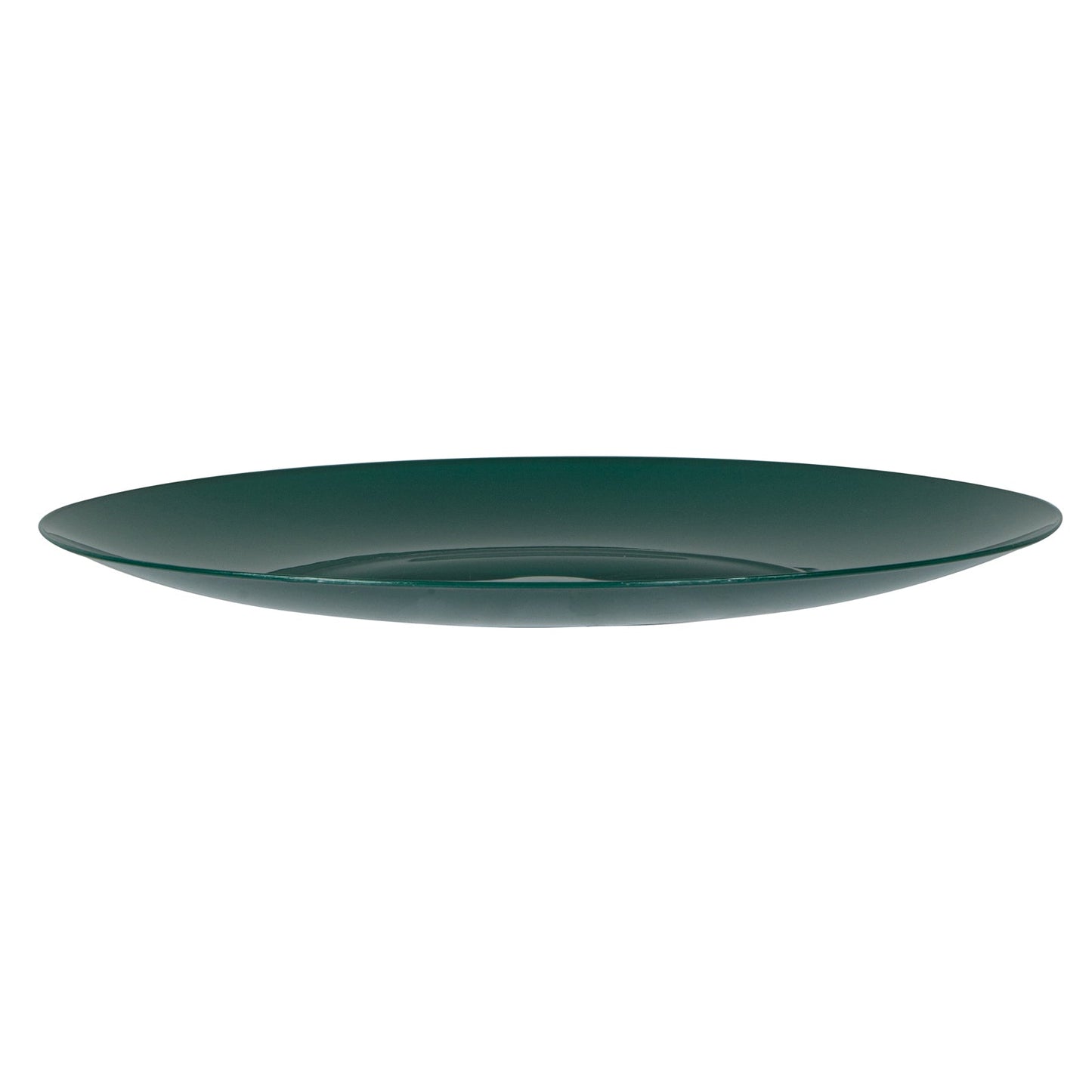 Moderna Round Forest Green Plastic Plate - 10 1/4" x 10 1/4" x 3/4" - 200 count box