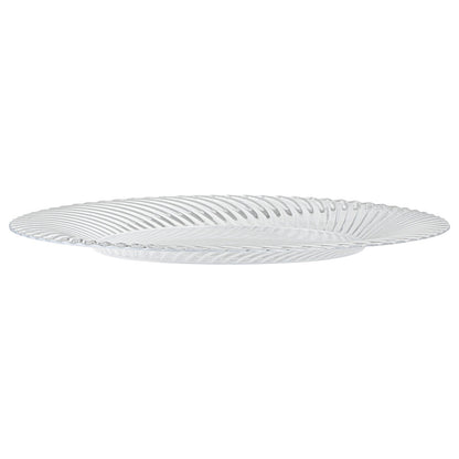 Moderna Round Clear Plastic Wave Plate - 7" x 7" x 1/2" - 200 count box