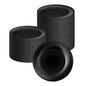 Moderna Round Black Plastic Wave Plate - 9" x 9" x 1/2" - 40 count box