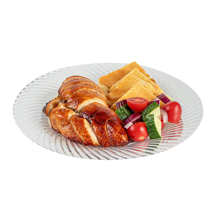 Moderna Round Clear Plastic Wave Plate - 9" x 9" x 1/2" - 40 count box