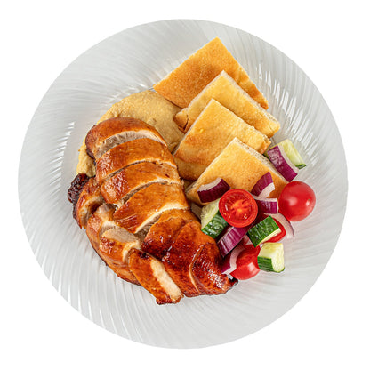 Moderna Round Clear Plastic Wave Plate - 9" x 9" x 1/2" - 40 count box