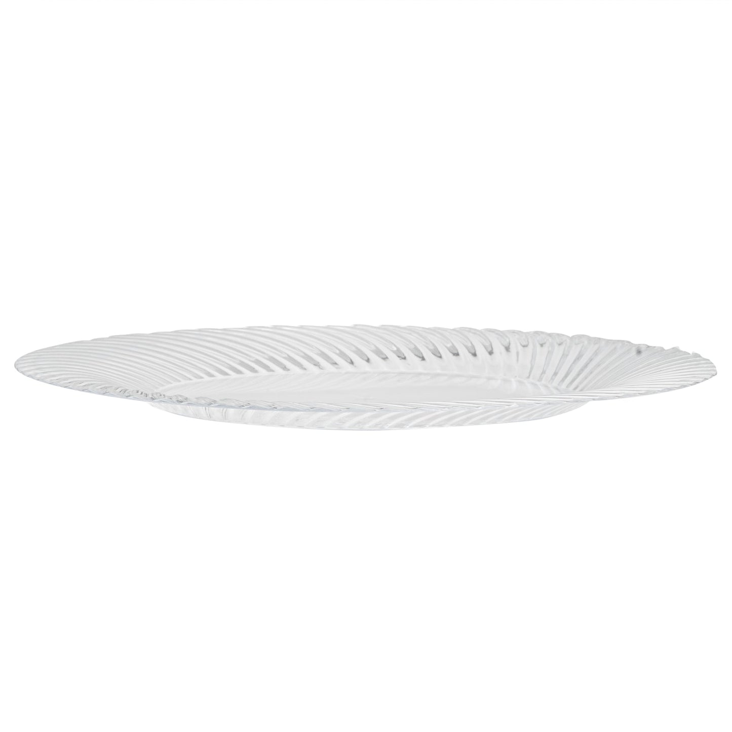 Moderna Round Clear Plastic Wave Plate - 9" x 9" x 1/2" - 40 count box