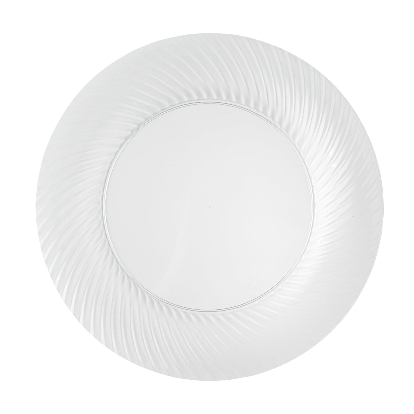 Moderna Round Clear Plastic Wave Plate - 9" x 9" x 1/2" - 40 count box