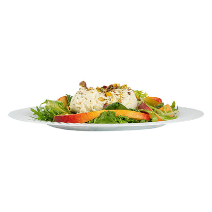 Moderna Round White Plastic Wave Plate - 9" x 9" x 1/2" - 200 count box