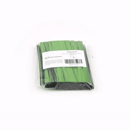Bag Tek Green Metallic Twist Tie / Bag Tie - 4" - 500 count box