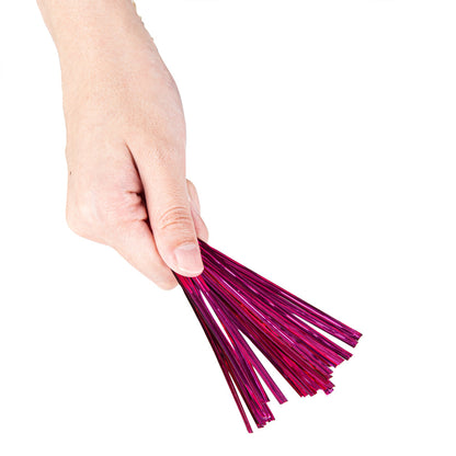 Bag Tek Pink Metallic Twist Tie / Bag Tie - 4" - 500 count box