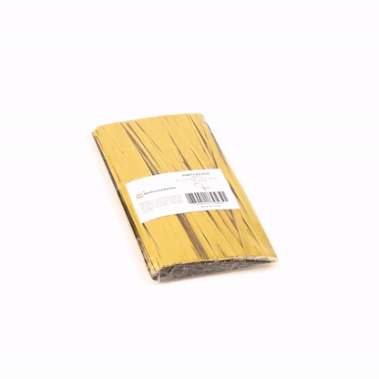 Bag Tek Gold Metallic Twist Tie / Bag Tie - 6" - 500 count box