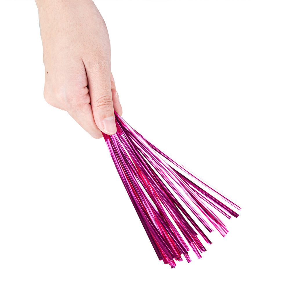 Bag Tek Pink Metallic Twist Tie / Bag Tie - 6" - 500 count box