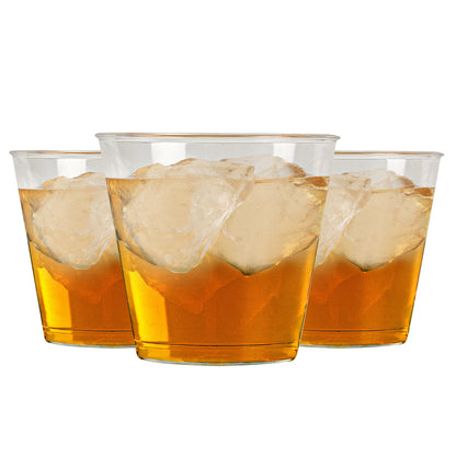 Chef 101 1 oz Clear Plastic Shot Glass - 1 3/4" x 1 3/4" x 1 1/2" - 50 count box