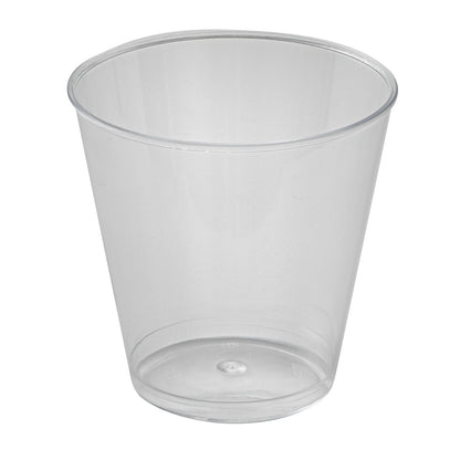 Chef 101 2 oz Clear Plastic Shot Glass - 2" x 2" x 2" - 500 count box