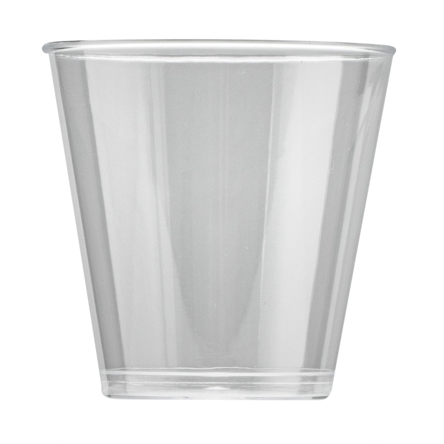 Chef 101 2 oz Clear Plastic Shot Glass - 2" x 2" x 2" - 500 count box
