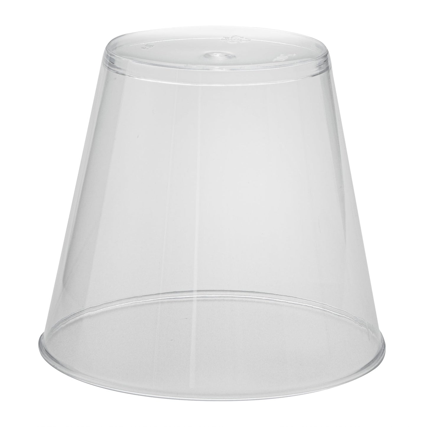 Chef 101 5 oz Clear Plastic Tumbler - 2 3/4" x 2 3/4" x 2 1/4" - 20 count box