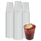 Chef 101 7 oz Clear Plastic Tumbler - 2 3/4" x 2 3/4" x 3 1/4" - 20 count box