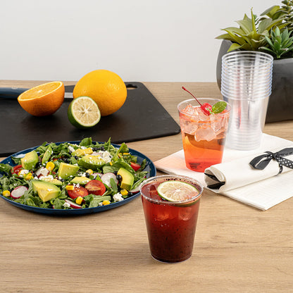 Chef 101 7 oz Clear Plastic Tumbler - 2 3/4" x 2 3/4" x 3 1/4" - 500 count box