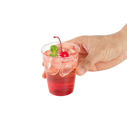 Chef 101 8 oz Clear Plastic Tumbler - 3" x 3" x 3 1/4" - 500 count box