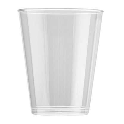 Chef 101 8 oz Clear Plastic Tumbler - 3" x 3" x 3 1/4" - 500 count box